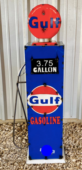 Large Gulf Gas Pump Square