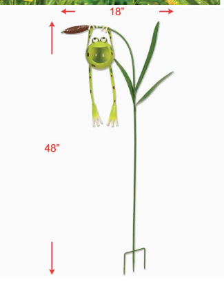 Frog Solar Garden Stake