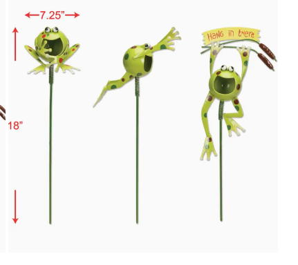 Frog Plant Pick