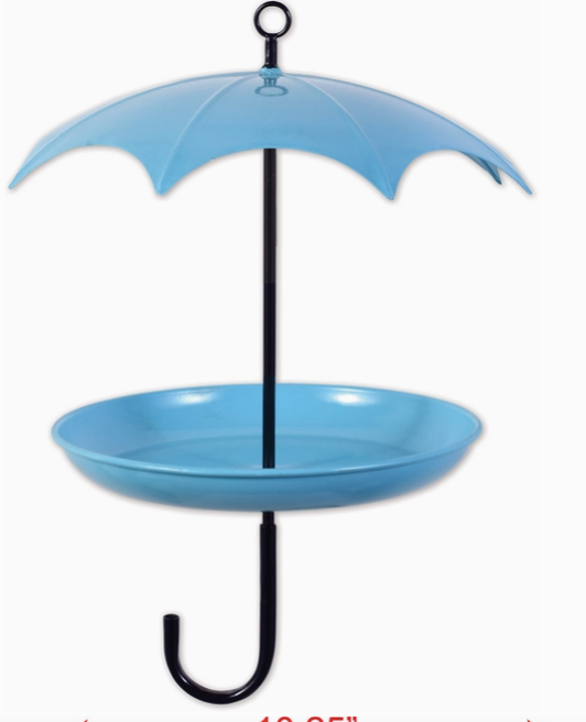 Blue Umbrella Bird Feeder