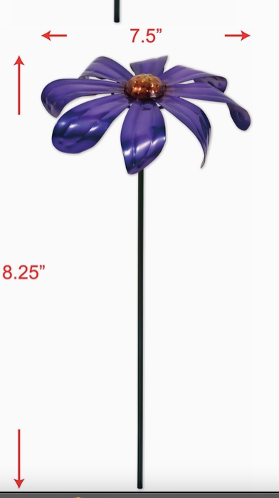 Small Purple Daisy Spinner