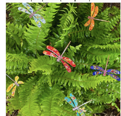 Medium Copper Enamel Dragonflies