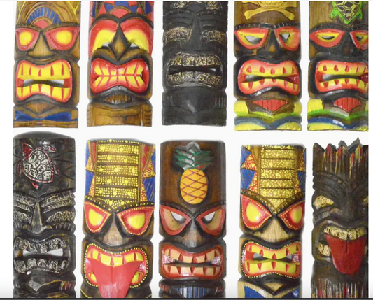 Wooden Tiki Mask