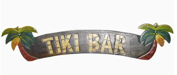 Large Tiki Bar Sign