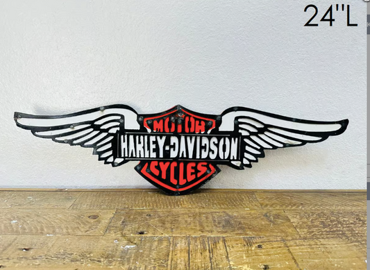 Harley Davidson Wings Sign