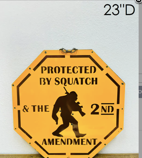 Bigfoot protected by 2nd amendment