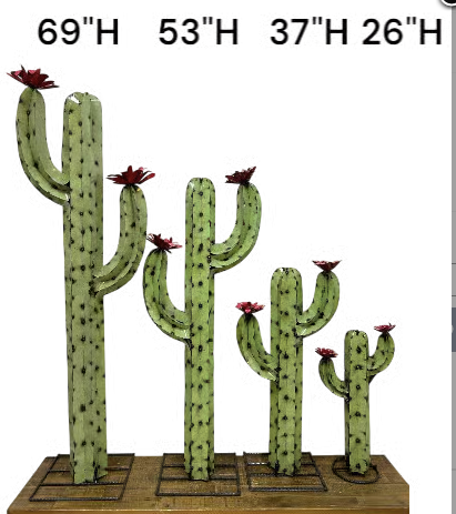 Olive Green Saguaro Cactus LG.