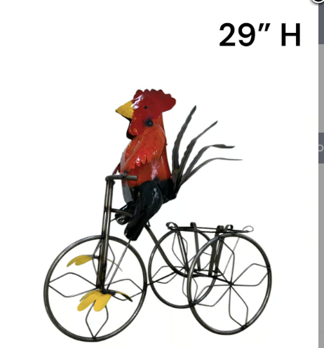 Rooster On Tricycle