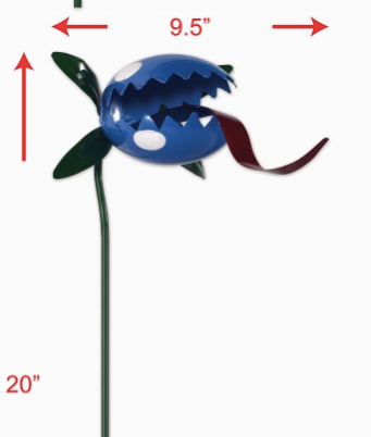 Monster Flower Blue 20"