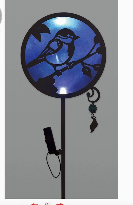 Chickadee Solar Stake