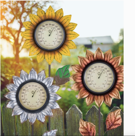 Sunflower Thermometer
