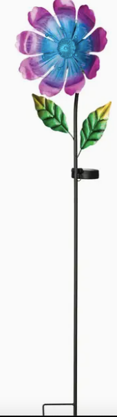 Flower Burst Solar Stake Pink