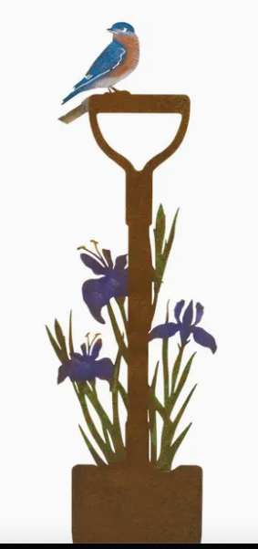 Rustic Shovel W/ Iris