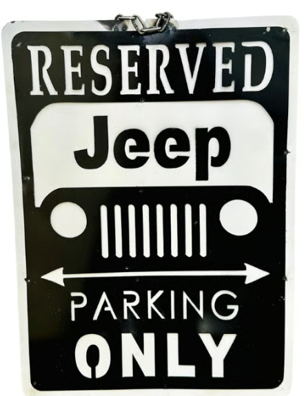 Reserved Jeep Parking Only