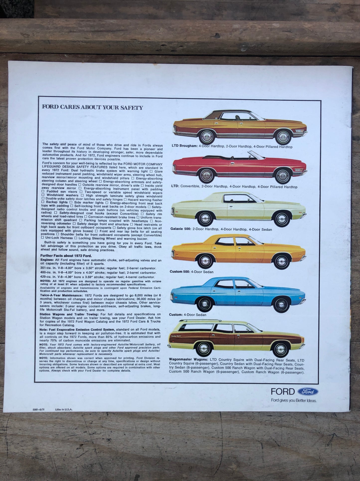 1972 LTD/ Galaxie Dealer Brochure