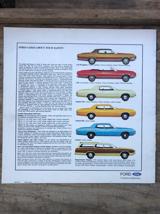 1972 LTD/ Galaxie Dealer Brochure