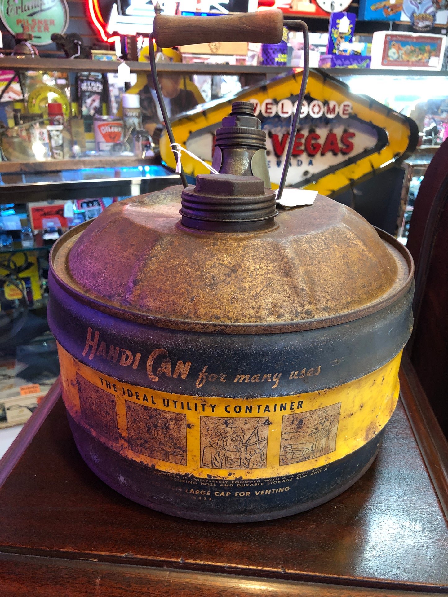 Sunoco 2-1/2 Gallon Mercury Motor Oil Can