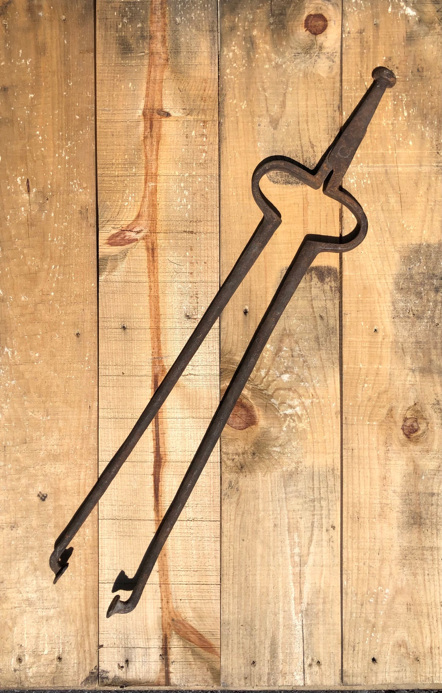 Hand Wrought Fireplace Tongs