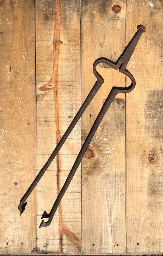 Hand Wrought Fireplace Tongs