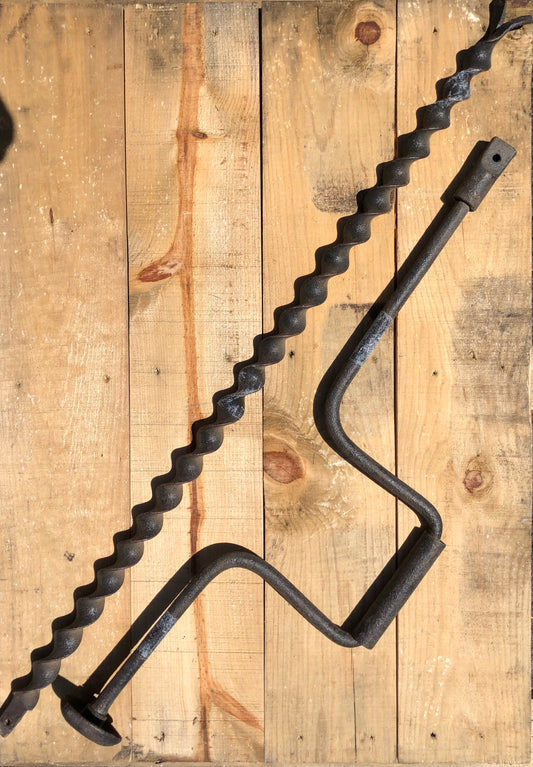 Hand Drill with Auger Bit