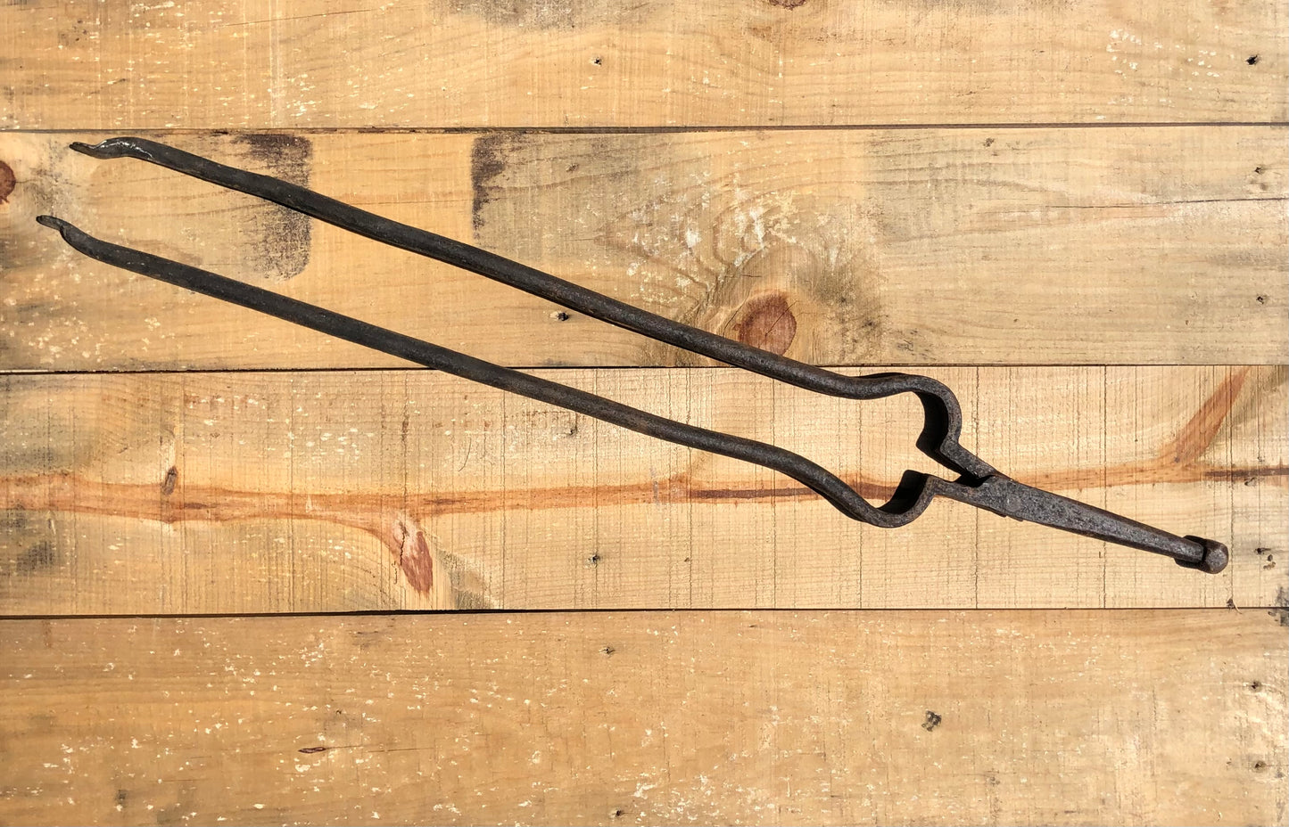 Hand Wrought Fireplace Tongs