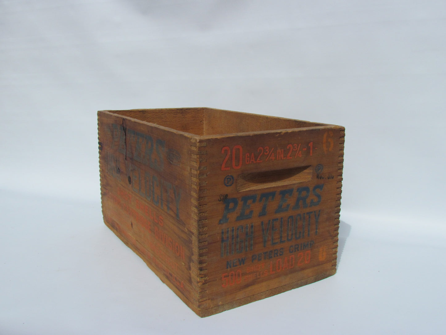 Peters 20 Gauge Shot Shell Wood Box