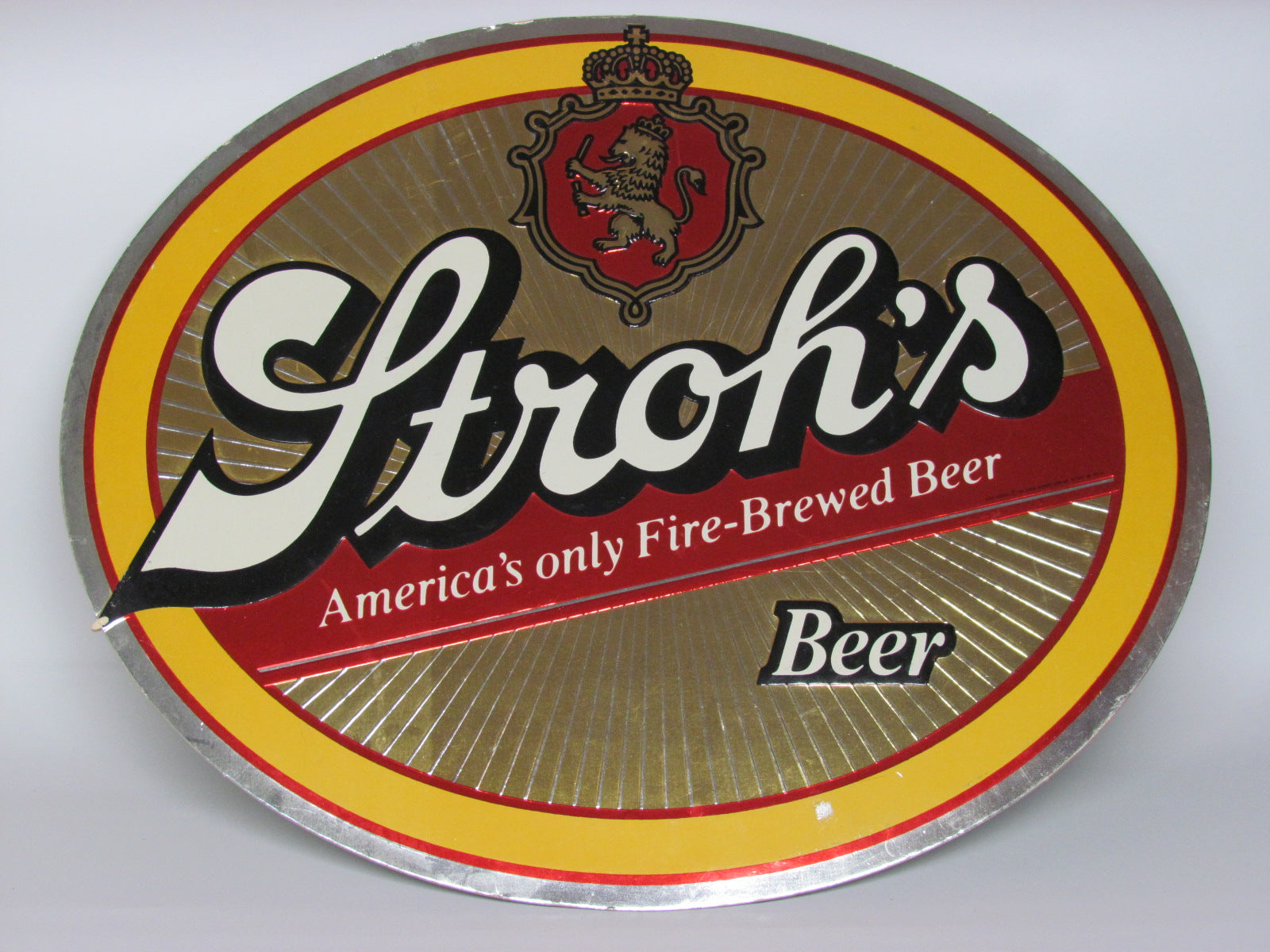 Stroh's Beer Vintage Wall Sign