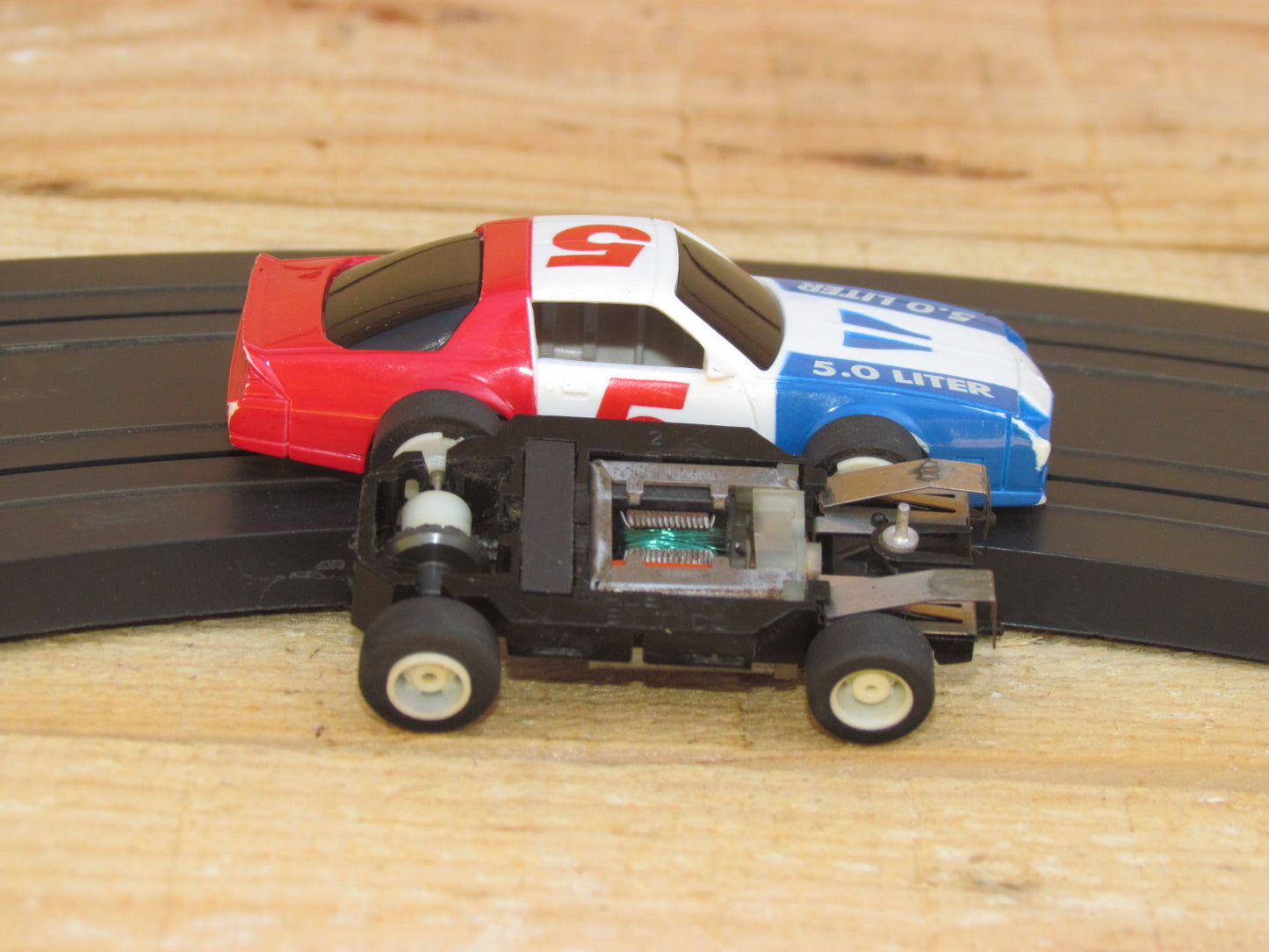 Tyco Camaro R/W/B Lighted