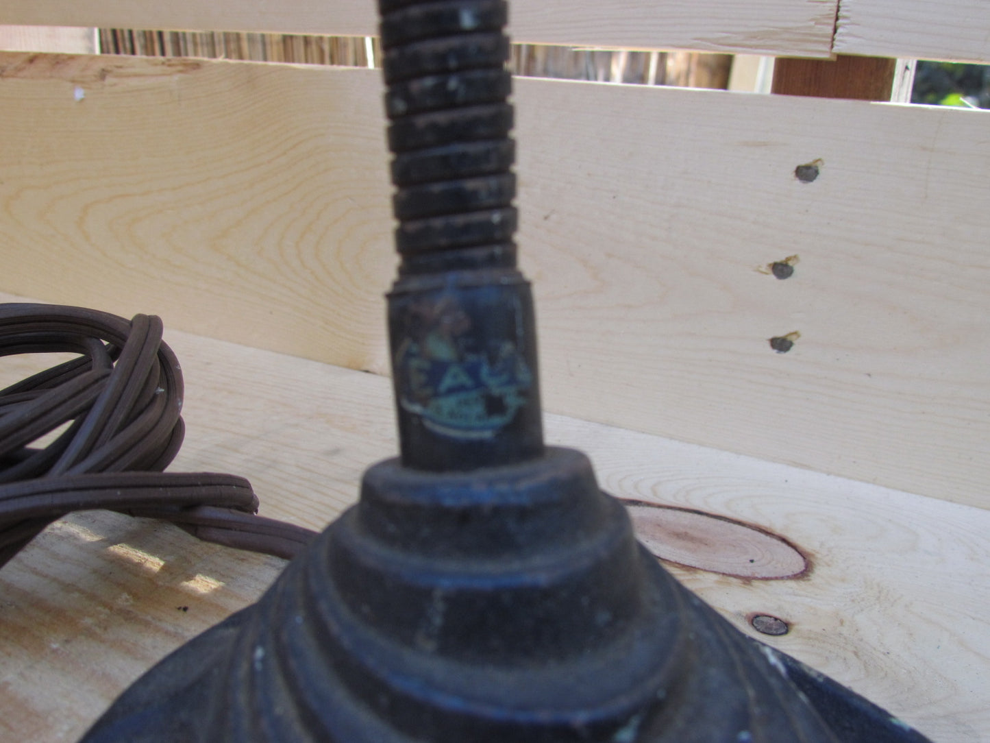 Art Deco Cast Iron Base Desk Lamp