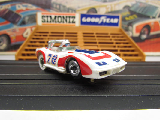 Tyco 427 Corvette AP Super America Slot Car