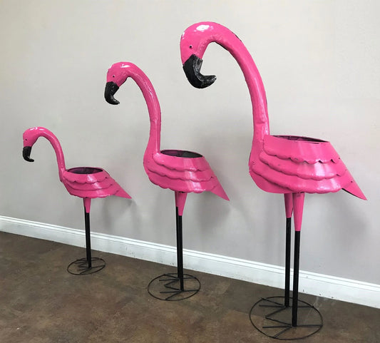 Flamingo Planter Set