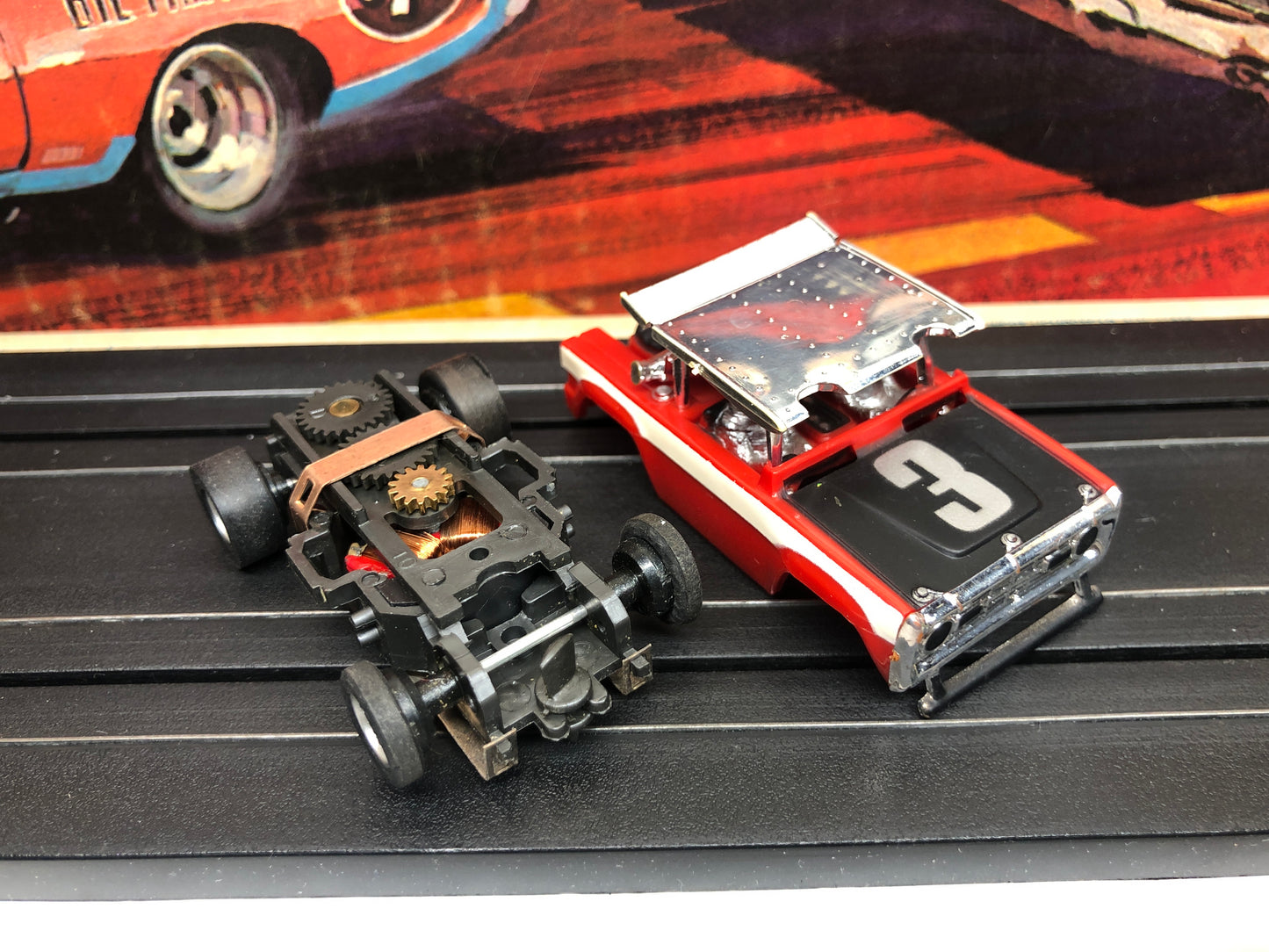 AFX Baja Bronco Slot Car w/ Original Display Cube