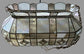 Pool Table Style Slag Glass Shade with Dual Lighting