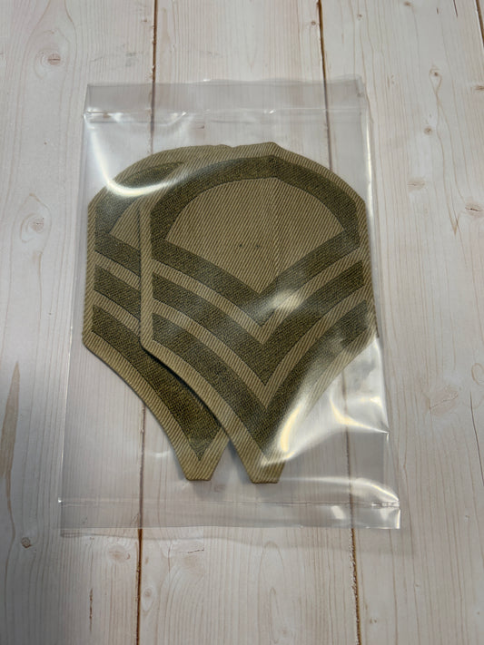 Army Tech Sgt./Marine Staff Sgt. Patch-2 pk.