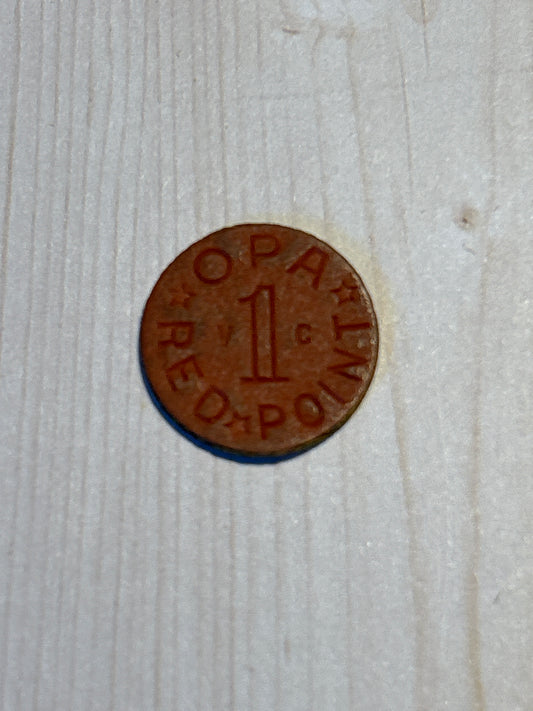 WW II Red Ration Tokens