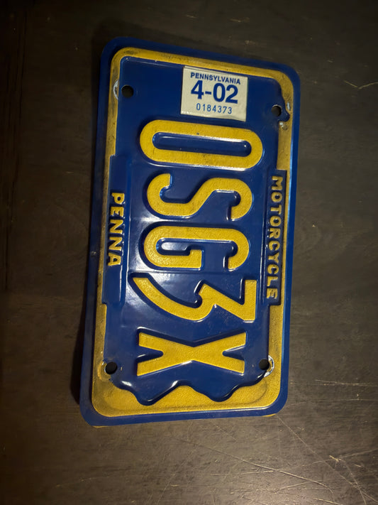 Motorcycle Licence Plate
