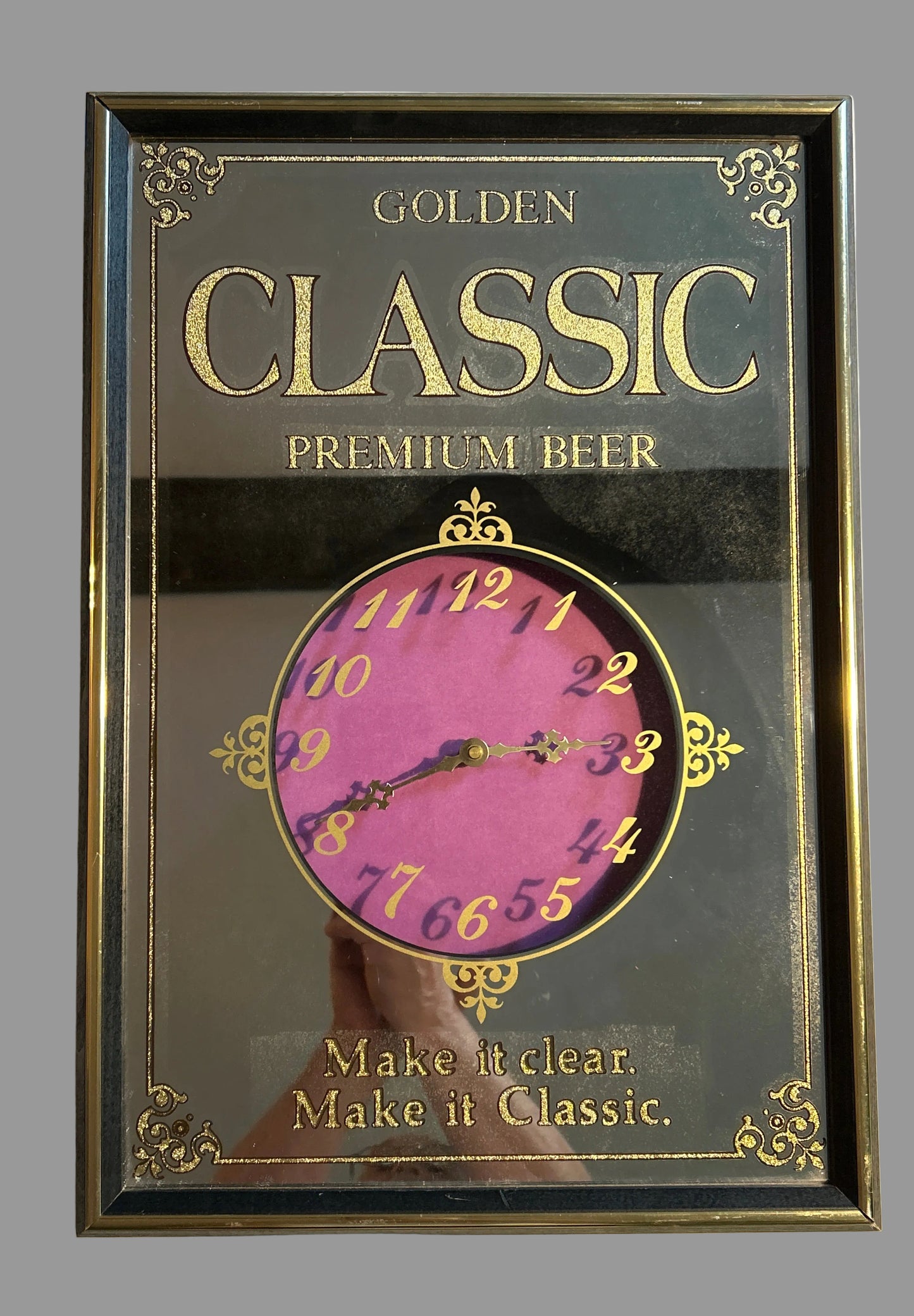 Golden Classic Premium Beer Clock