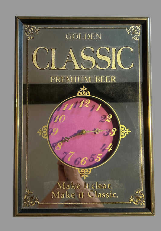 Golden Classic Premium Beer Clock
