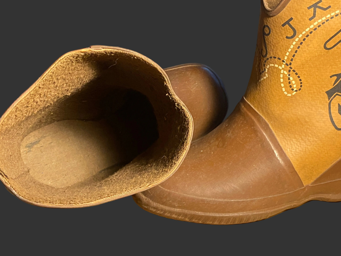 Vintage  Hood Children's Western Theme Rain Boots