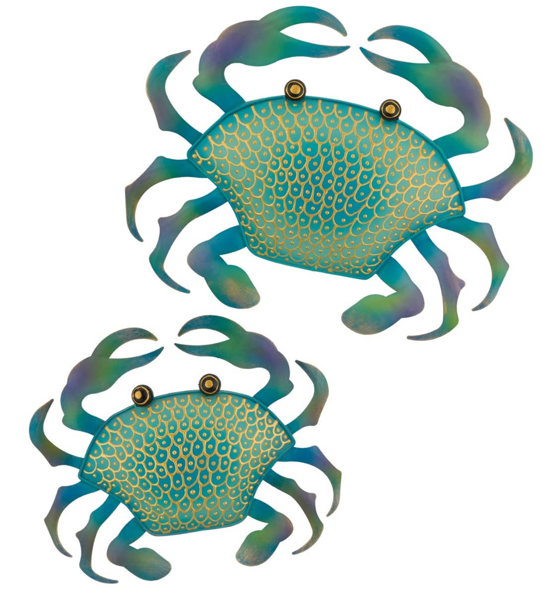 Crab Wall Decor  Metal / Blue Multi