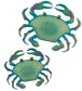Crab Wall Decor  Metal / Blue Multi