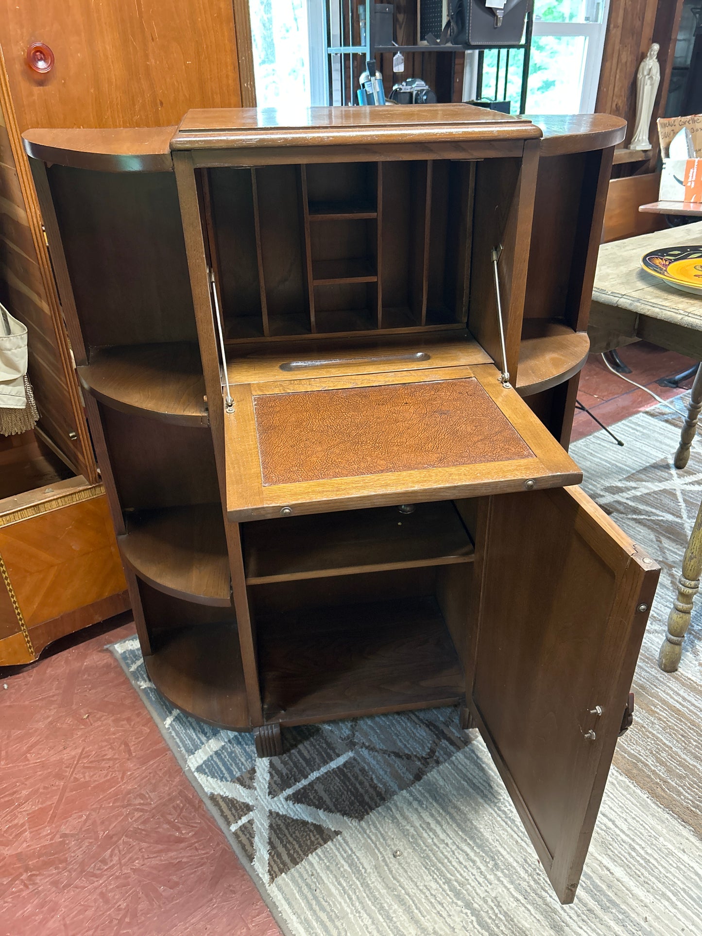 Oak Liquor Cabinet