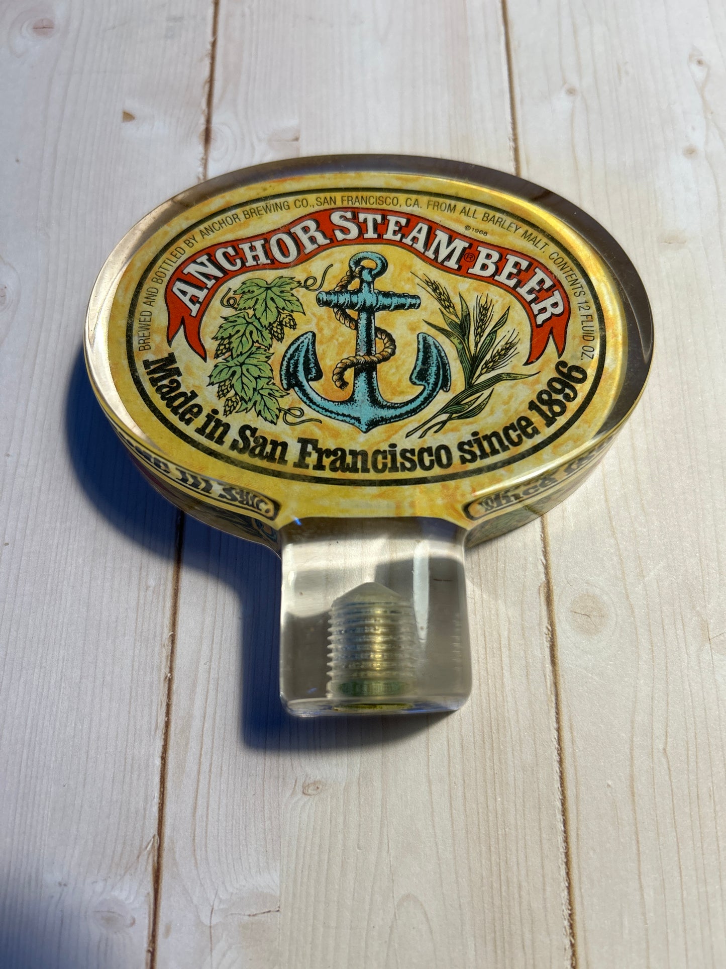 Anchor Steam Acrylic Tap Handle