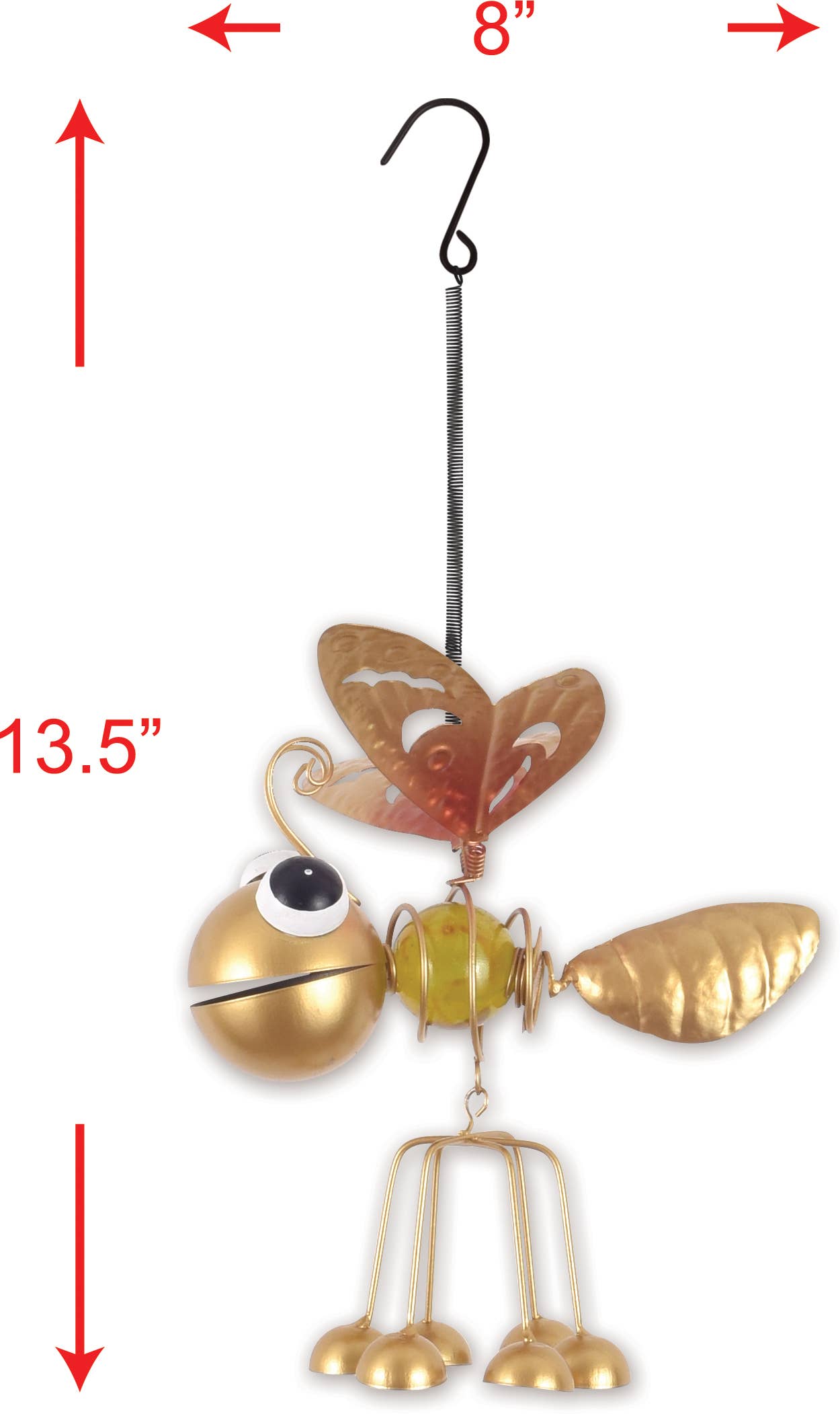 Gold Butterfly Garden Humdinger Bouncy Chime