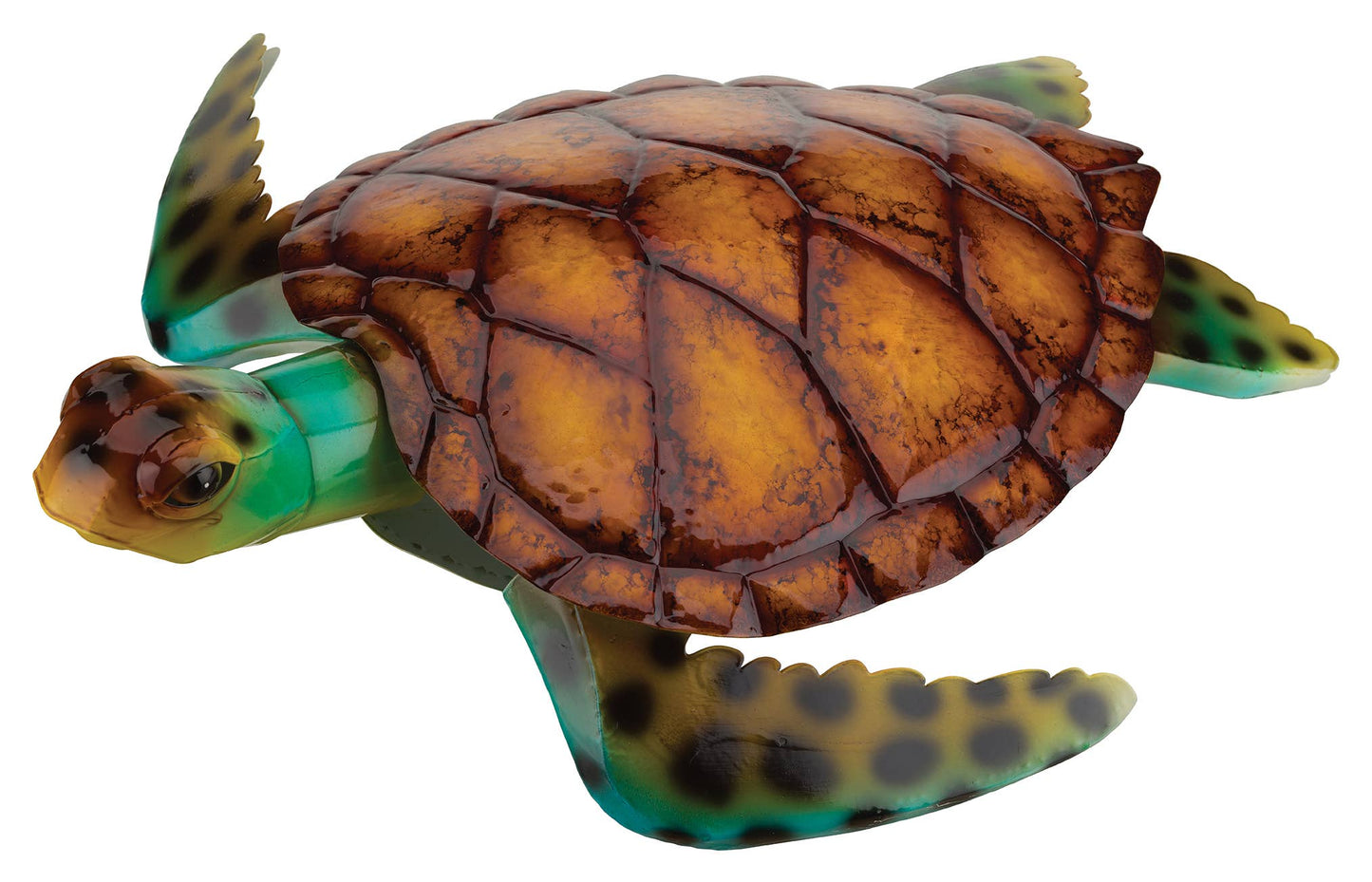 LG Sea Turtle Decor 22" - Brown: Multi / Metal / Coastal