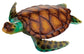 LG Sea Turtle Decor 22" - Brown: Multi / Metal / Coastal