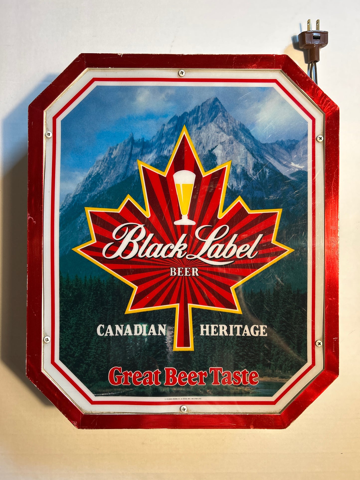 Black Label Lighted Sign