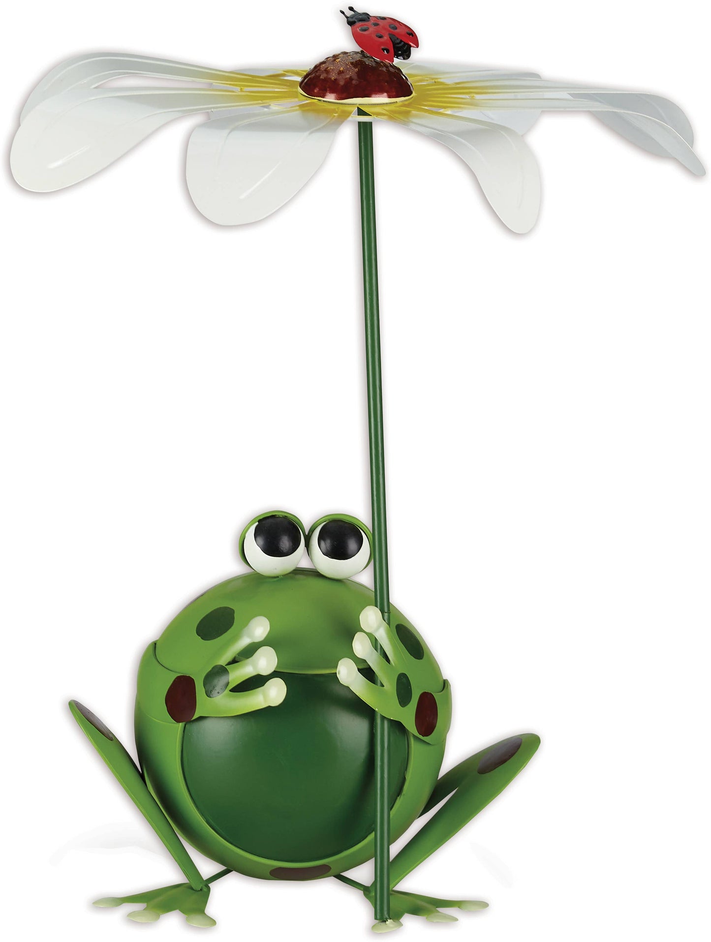 Frog Daisy Porch Sitter