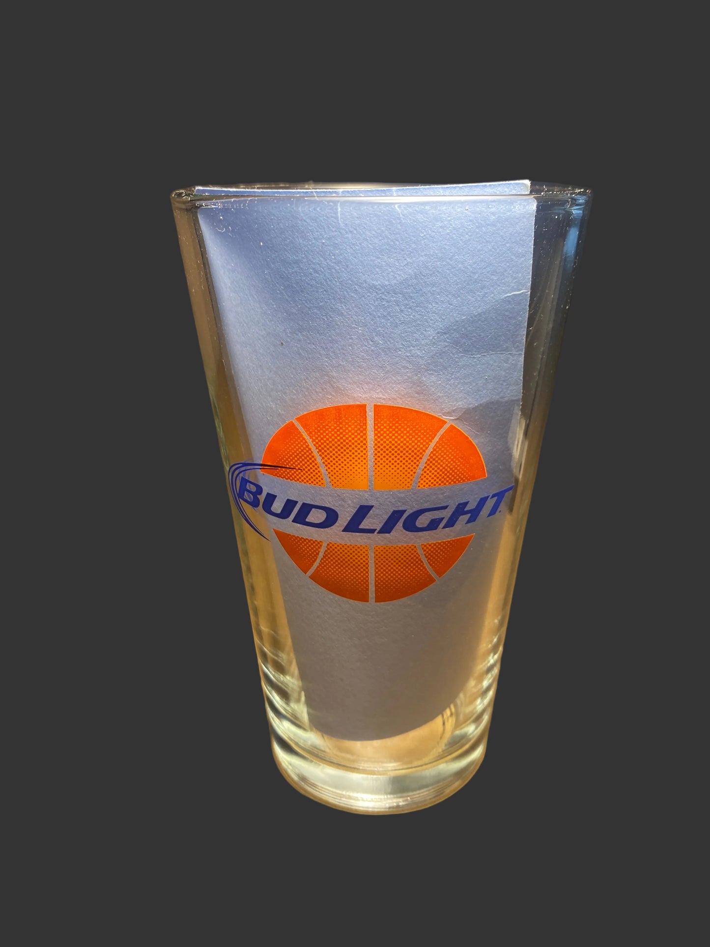 Bud Light  W/Basketball Beer Glass