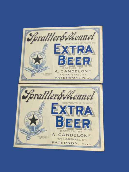 Sparttler & Mennel Extra Beer Lable